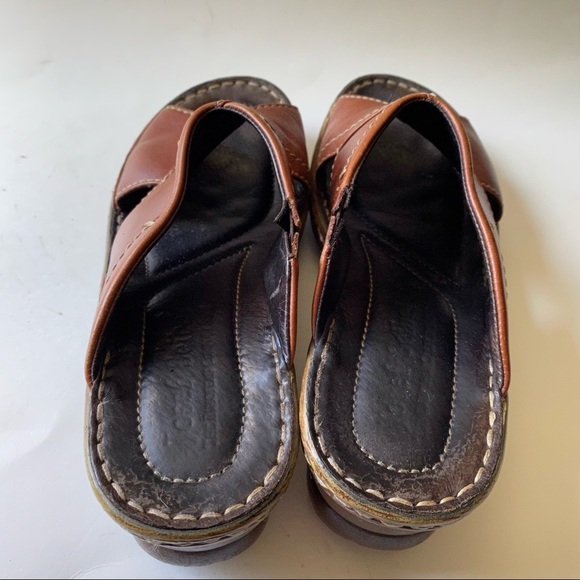 Josef Seibel Sandales Womens Size 38‎ (7-7.5) Slip On Clogs Open Toe Brown - Picture 5 of 8